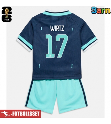 Tyskland Florian Wirtz #17 Bortatröja Barn VM 2026 Kortärmad (+ Korta byxor)